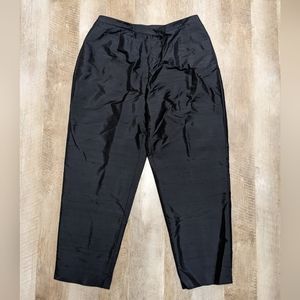 Elisabeth by Liz Claiborne Black Pants 100% Silk Women's Size 18